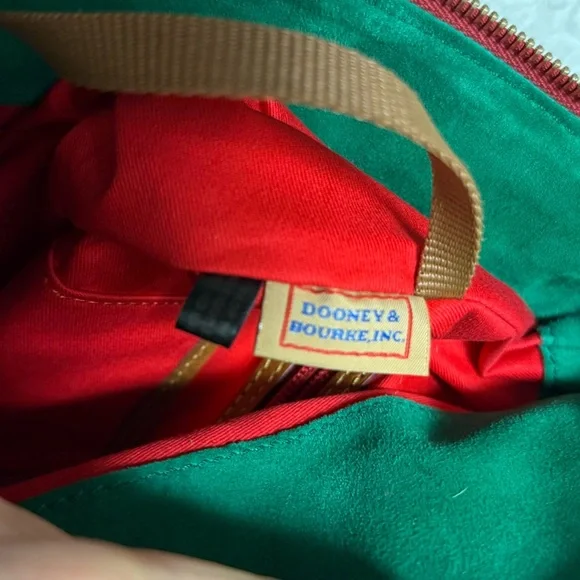 Dooney and Bourke Medium Florentine Leather Hobo Bag Chestnut Satchel - Picture 9 of 12